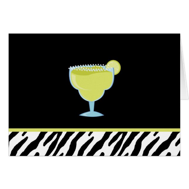 Grönt Margarita Drink OBS Kort (Framsidan Horizontal)