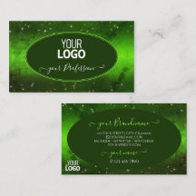 Grönt Marled Mönster Cute Glitter Stars med Logoty