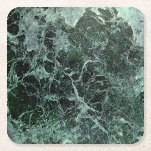 Grönt marmor underlägg papper kvadrat (Framsidan)
