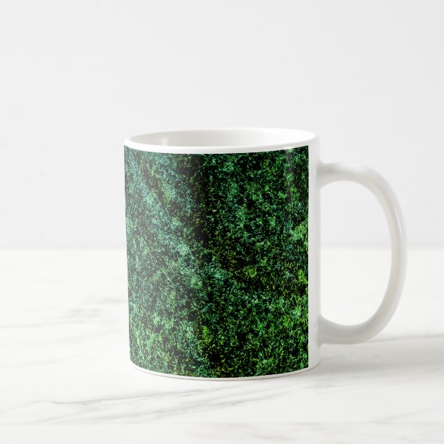 grönt marmorerad stil kaffemugg (Höger)