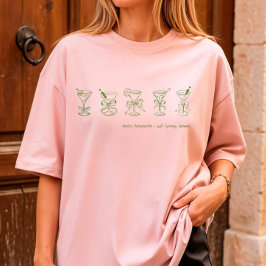 Grönt Martini Bachelorette Cover-up eller Ssov T Shirt