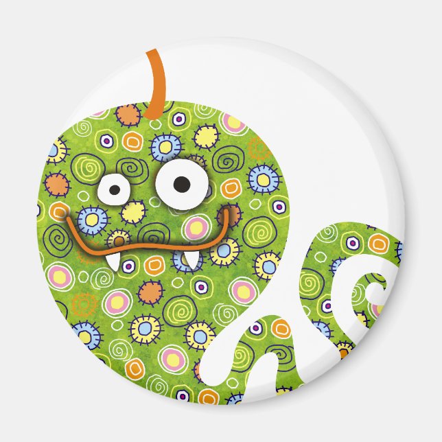 Grönt Mask Magnet (Framsidan)