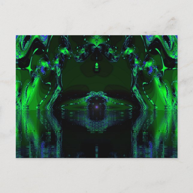 Grönt Maskin Vykort (Framsida)