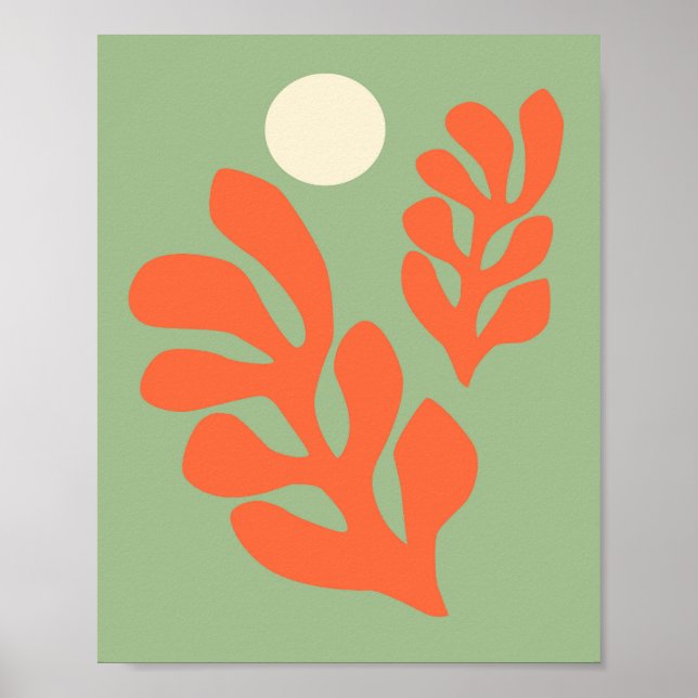 Grönt Matisse Poster (Framsidan)