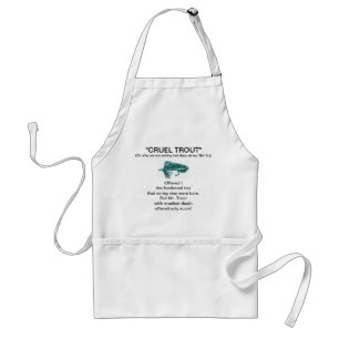 "Grönt Matuka-Cruel Trout" Apron Förkläde