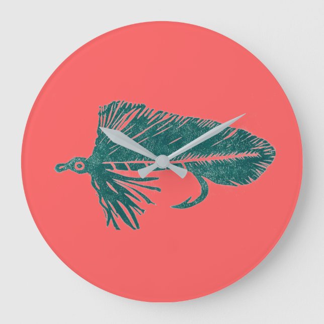 Grönt Matuka strömlinjeformar flygbindning och fis Stor Klocka (Framsida)