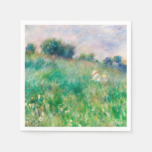 Grönt Meadow by Renoir Impressionist Painting Pappersservett
