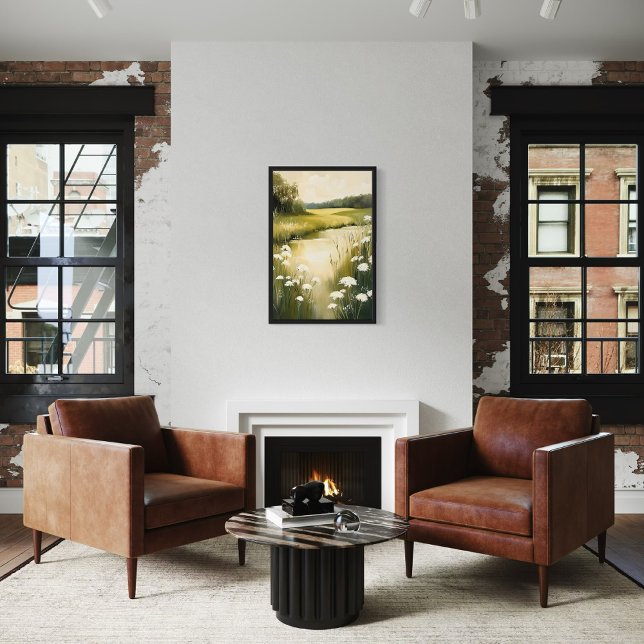 Grönt Meadow - Serene Wildblomme Ligcape Poster (Skapare uppladdad)