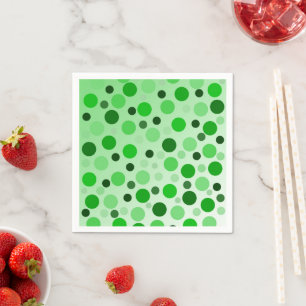 Grönt med avund Polka dots, Pappersservett