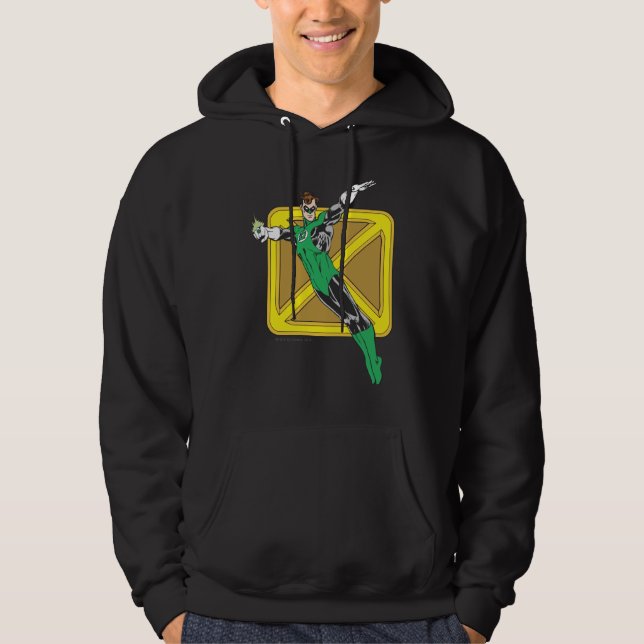 Grönt med bakgrund sweatshirt (Framsida)