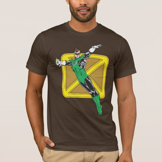 Grönt med bakgrund t-shirt (Framsida)