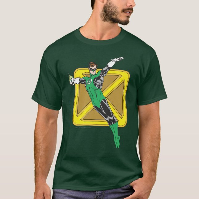 Grönt med bakgrund t-shirt (Framsida)