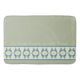 Grönt med blått blått badrumsmatta