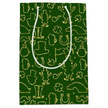 GRÖNT MED IRLÄNDSKA UTLINJER AV THIN GRÖNT