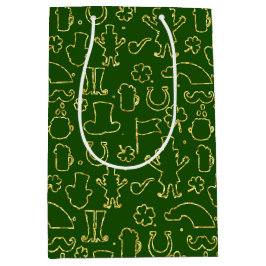 GRÖNT MED IRLÄNDSKA UTLINJER AV THIN GRÖNT