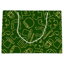 GRÖNT MED IRLÄNDSKA UTLINJER AV THIN GRÖNT