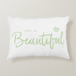 Grönt med livfull grönt prydnadskudde