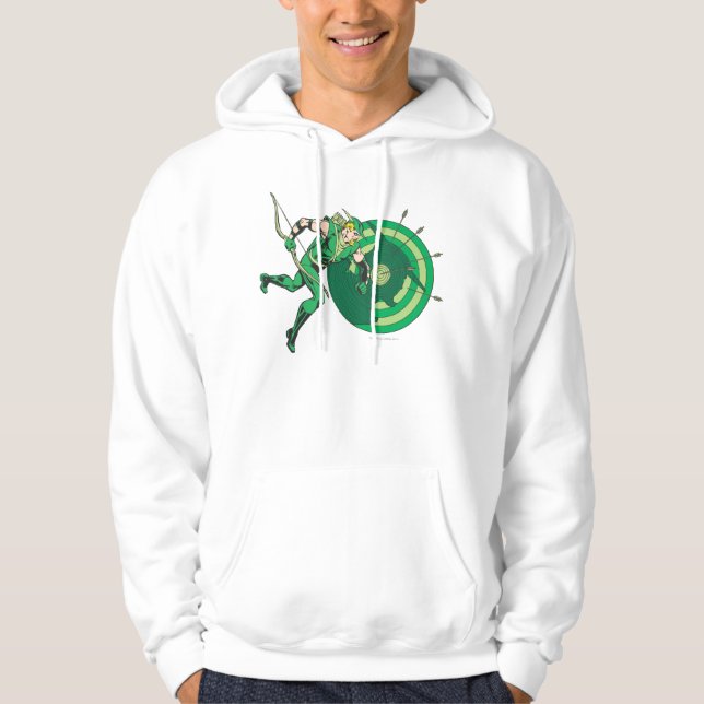 Grönt med mål 2 sweatshirt (Framsida)