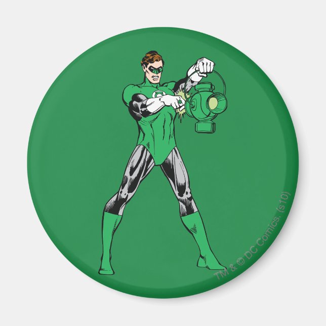 Grönt med mönster magnet (Framsidan)
