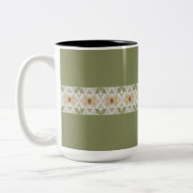 Grönt med mönsterdetaljer