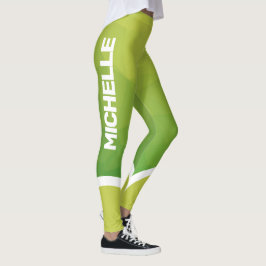 Grönt med namn moderna leggings