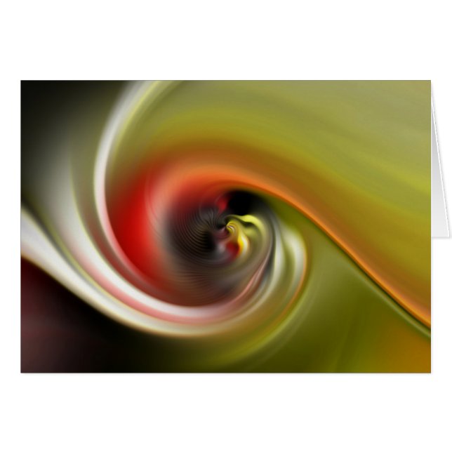 grönt med slips hälsningskort (Framsidan Horizontal)