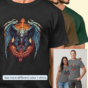 Grönt med vindruta på Orangens bakgrund T Shirt