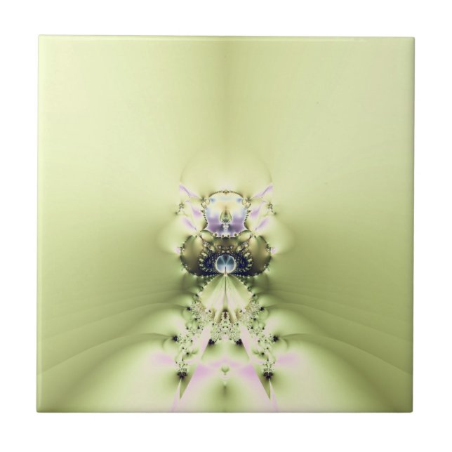 Grönt Meditation Kakelplatta (Framsidan)