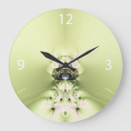 Grönt Meditation Stor Klocka