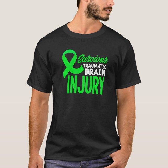 Grönt Medveten för benvävnadsskada  T Shirt (Framsida)