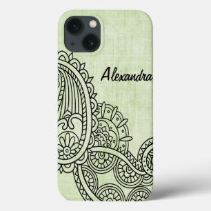 Grönt Mehndi Motif iPad Mini Case