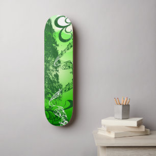 Grönt Melody Old School Skateboard Bräda 21,6 Cm