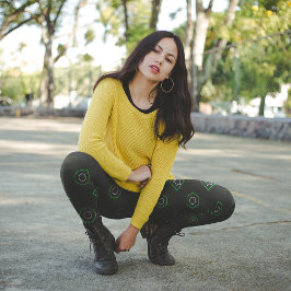 Grönt Memphis Leggings