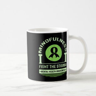 Grönt Mental Health Awareness Month - kamp mot psy Kaffemugg