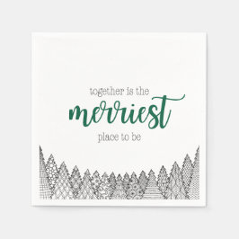 Grönt Merriest Ställe to be Napkins Pappersservett