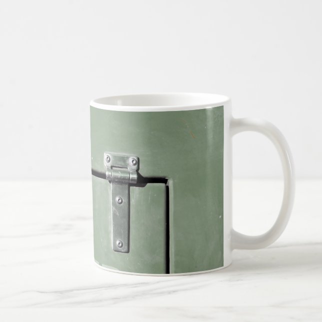 grönt metall med gångjärn kaffemugg (Höger)