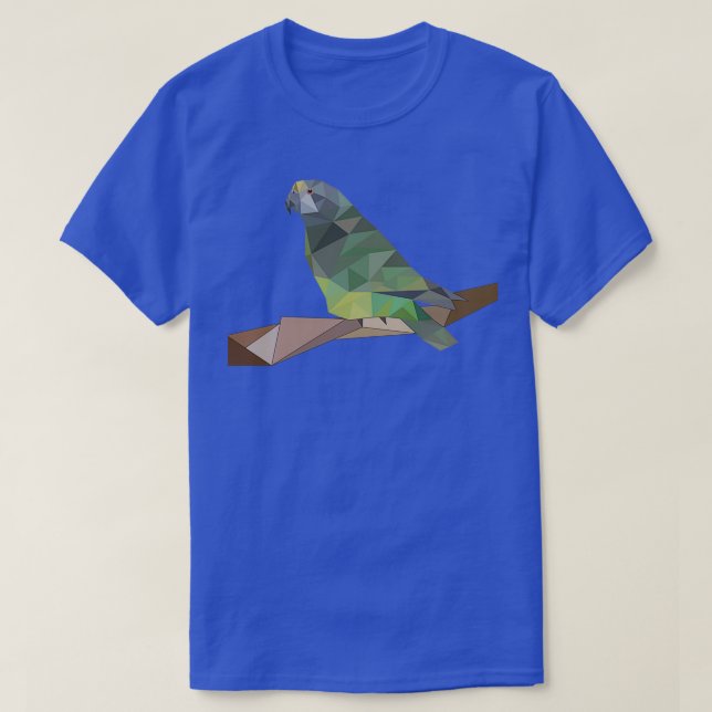 Grönt Meyers Parrot Senegal Geo Art T Shirt (Design framsida)