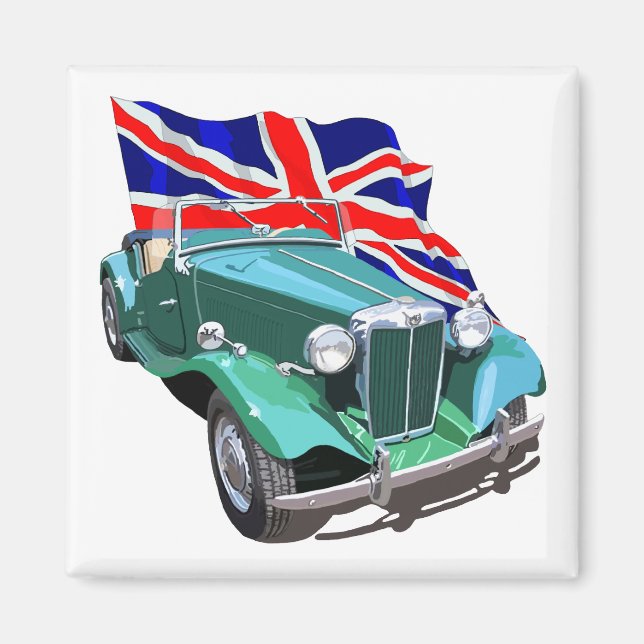 Grönt MG-TD Magnet (Framsidan)