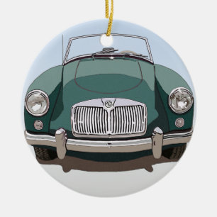 Grönt MGA-bil för ornament