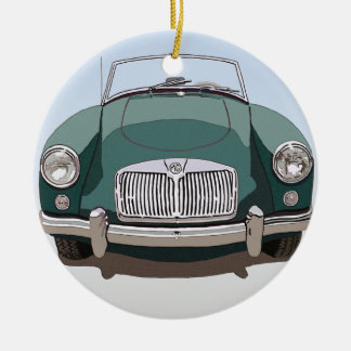 Grönt MGA-bil för ornament