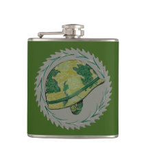 Grönt Militär Helmet