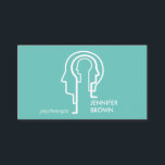 Grönt Mind Science Human Head Psycholog Visitkort<br><div class="desc">Grönt Mind Science Human Head Psycholog</div>