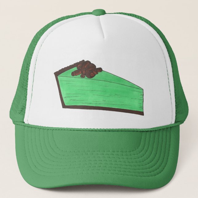 Grönt Minty Grashopper Paj Saint patrick's day Truckerkeps (Framsida)
