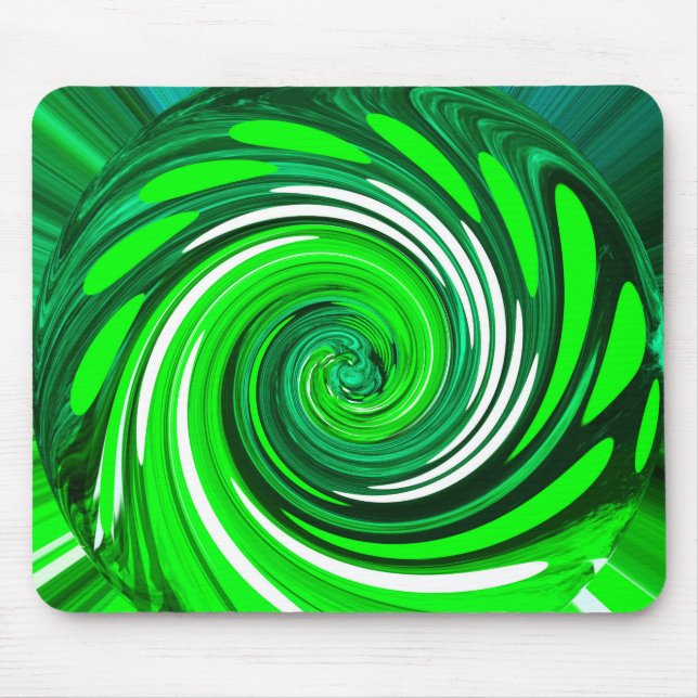 Grönt mix art musmatta (Framsidan)