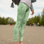 Grönt Mjuka färgade diagonalbindningar Leggings<br><div class="desc">Grönt Mjuka färgade diagonalbindningar</div>