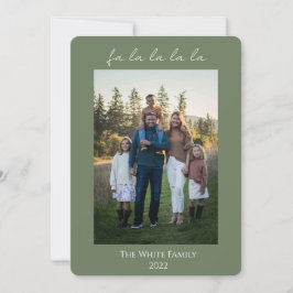 Grönt Modern fa la la la la la Inbjudningar
