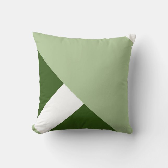 Grönt Modern Färg block 2 Kudde (Framsida)