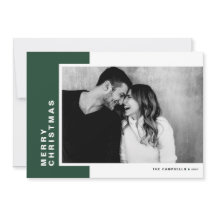 Grönt Modern Färg Block God jul Photo