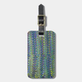 Grönt Modern Marbling Molly's Garden mönster Bagagebricka