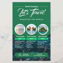 Grönt Modern Pastel Travel Agency Promotive